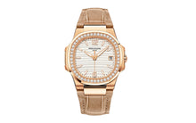 Patek Philippe Nautilus Quartz Diamanten , 18k Roségold, 32mm
