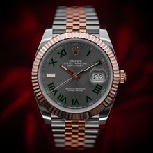 Rolex Datejust 41 Edelstahl and Roségold Wimbledon Grünes Zifferblatt Jubilee