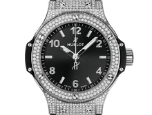 Hublot Big Bang, Edelstahl Pave, 38 mm