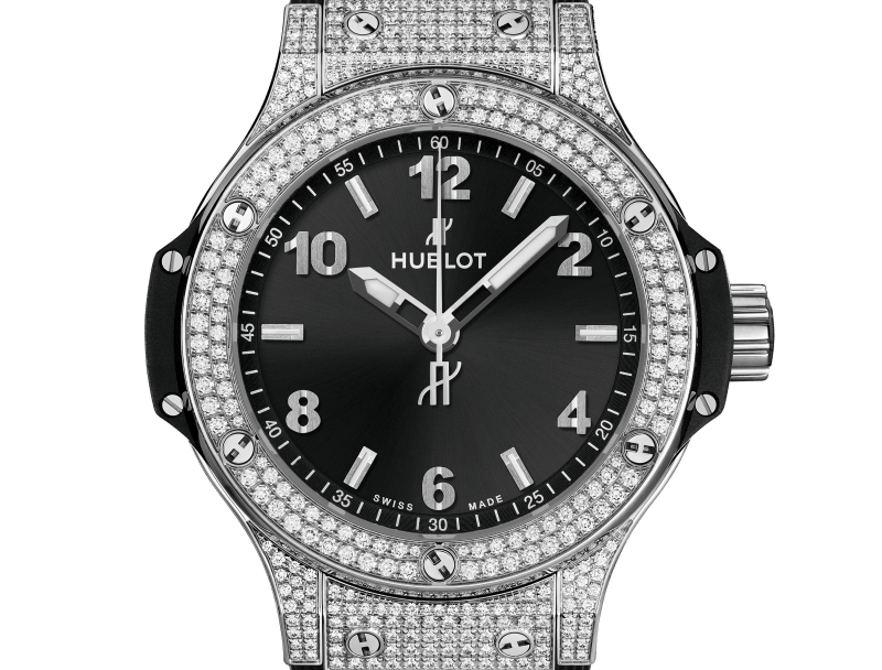 Hublot Big Bang, Edelstahl Pave, 38 mm