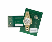 Rolex Cosmograph Daytona White Mother of Pearl Diamanten Dial, Gelbgold