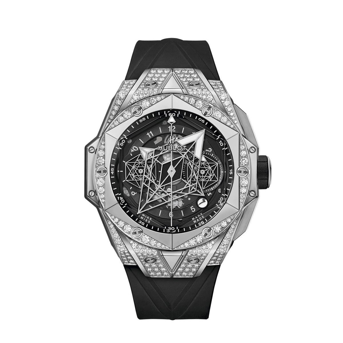 Hublot Big Bang SANG BLEU II Titan PAVÉ
