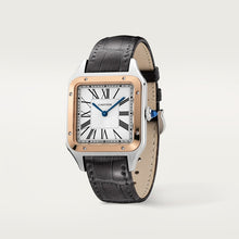 Cartier Santos-Dumont Large model Satin-brushed Silbernes Zifferblatt 43.5 mm x 31.4 mm