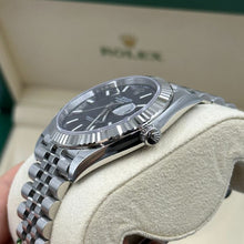 Rolex Datejust 41 Edelstahl & Weißgold Black Index Jubilee Band