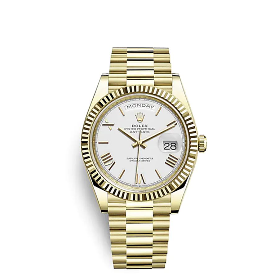 Rolex Day-Date 40 White/18 carat Gelbgold Ø40 mm