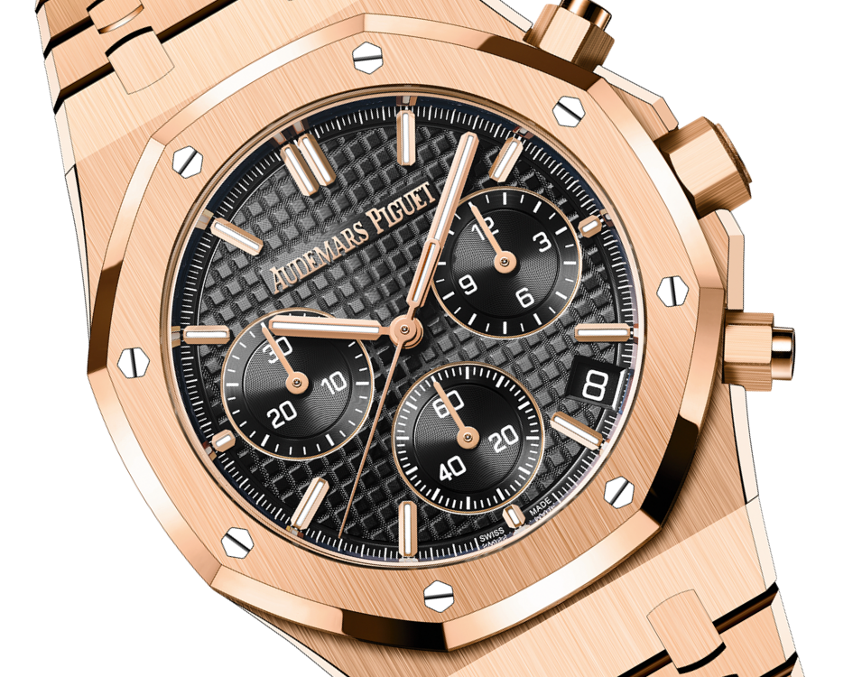 Audemars Piguet ROYAL OAK Pink Gold Schwarzes Zifferblatt CHRONOGRAPH 41mm