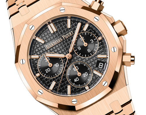 Audemars Piguet ROYAL OAK Pink Gold Schwarzes Zifferblatt CHRONOGRAPH 41mm
