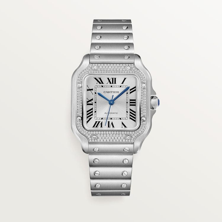 Cartier Santos de Cartier Medium model Sunray dial 35.1 mm