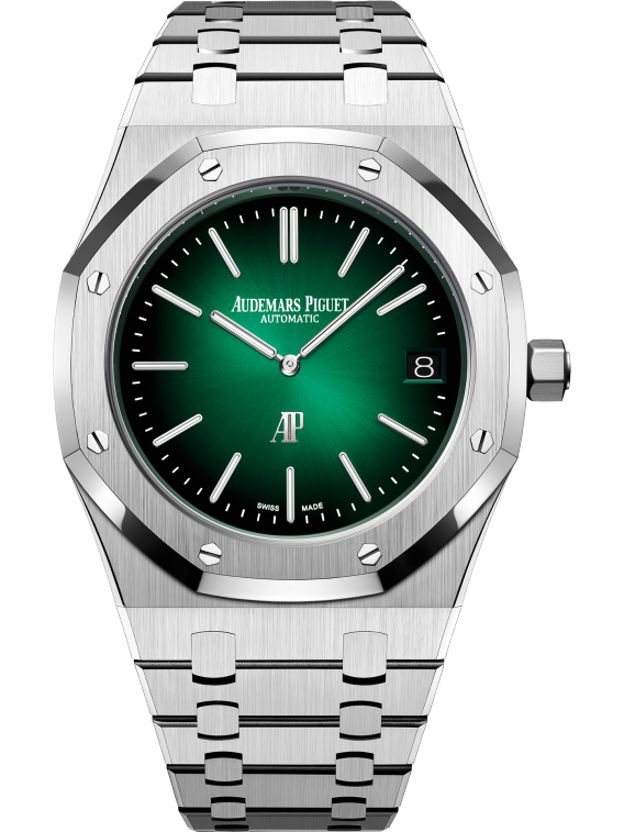 Audemars Piguet ROYAL OAK “JUMBO” Smoked Grünes Zifferblatt 39mm