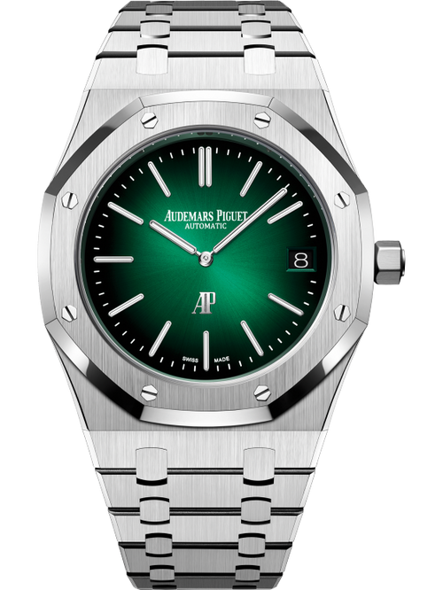 Audemars Piguet ROYAL OAK “JUMBO” Smoked Grünes Zifferblatt 39mm