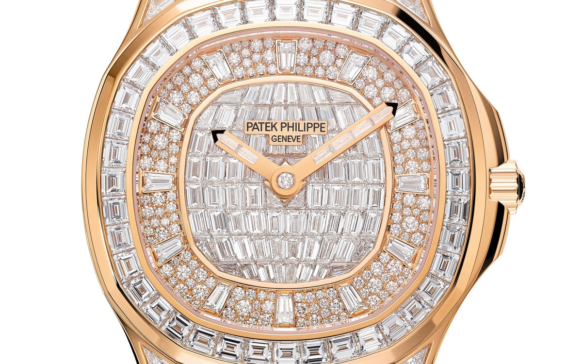 Patek Philippe Aquanaut Luce Haute Joaillerie, 18k Roségold with 313 Diamanten ~7,9ct, 38,8mm