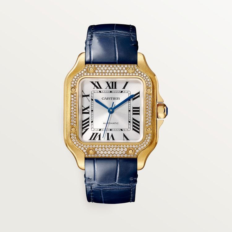 Cartier Santos de Cartier Medium model Sunray-effect dial 35.1 mm