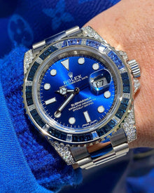 Rolex Submariner Date 18K Weißgold Diamanten SABR