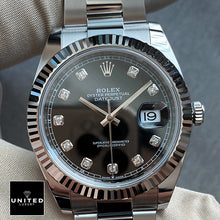 Rolex Datejust 41 Black Diamanten Dial