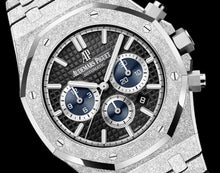 Audemars Piguet ROYAL OAK FROSTED CHRONOGRAPH Schwarzes Zifferblatt 41mm