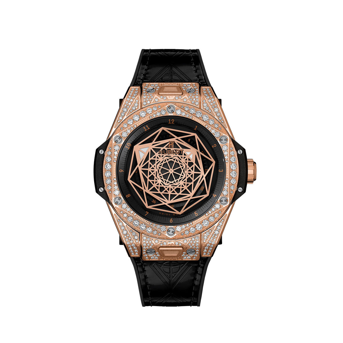 Hublot Big Bang SANG BLEU KING GOLD PAVÉ