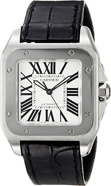 Cartier SANTOS 100 Silver Gray 35.5mm