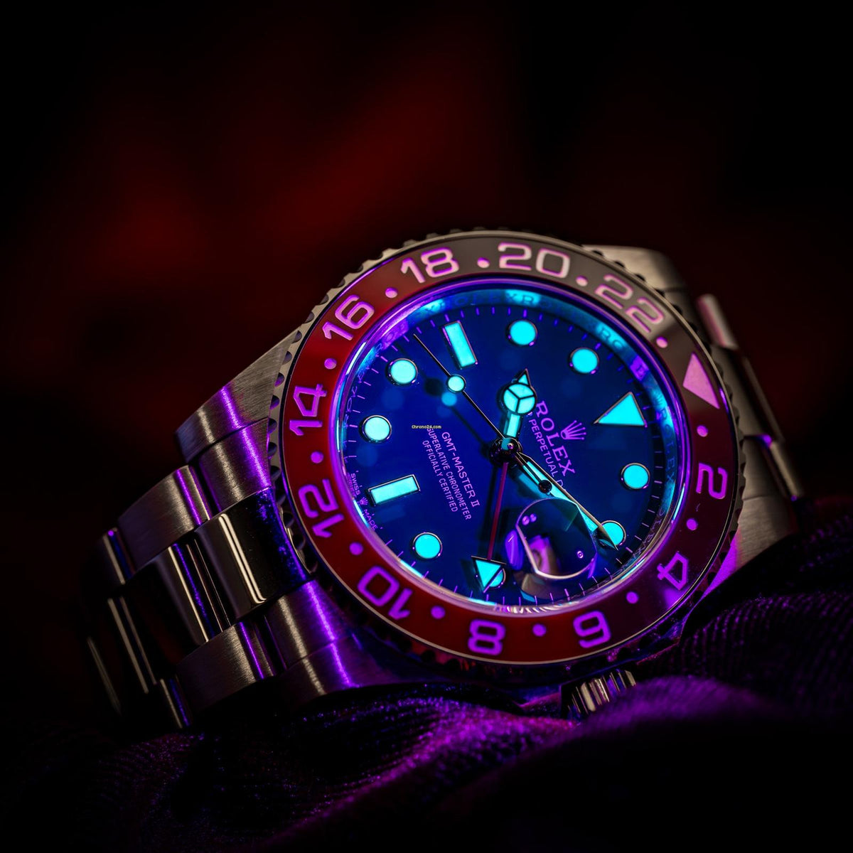 Rolex GMT-Master II Pepsi Blaues Zifferblatt -0003