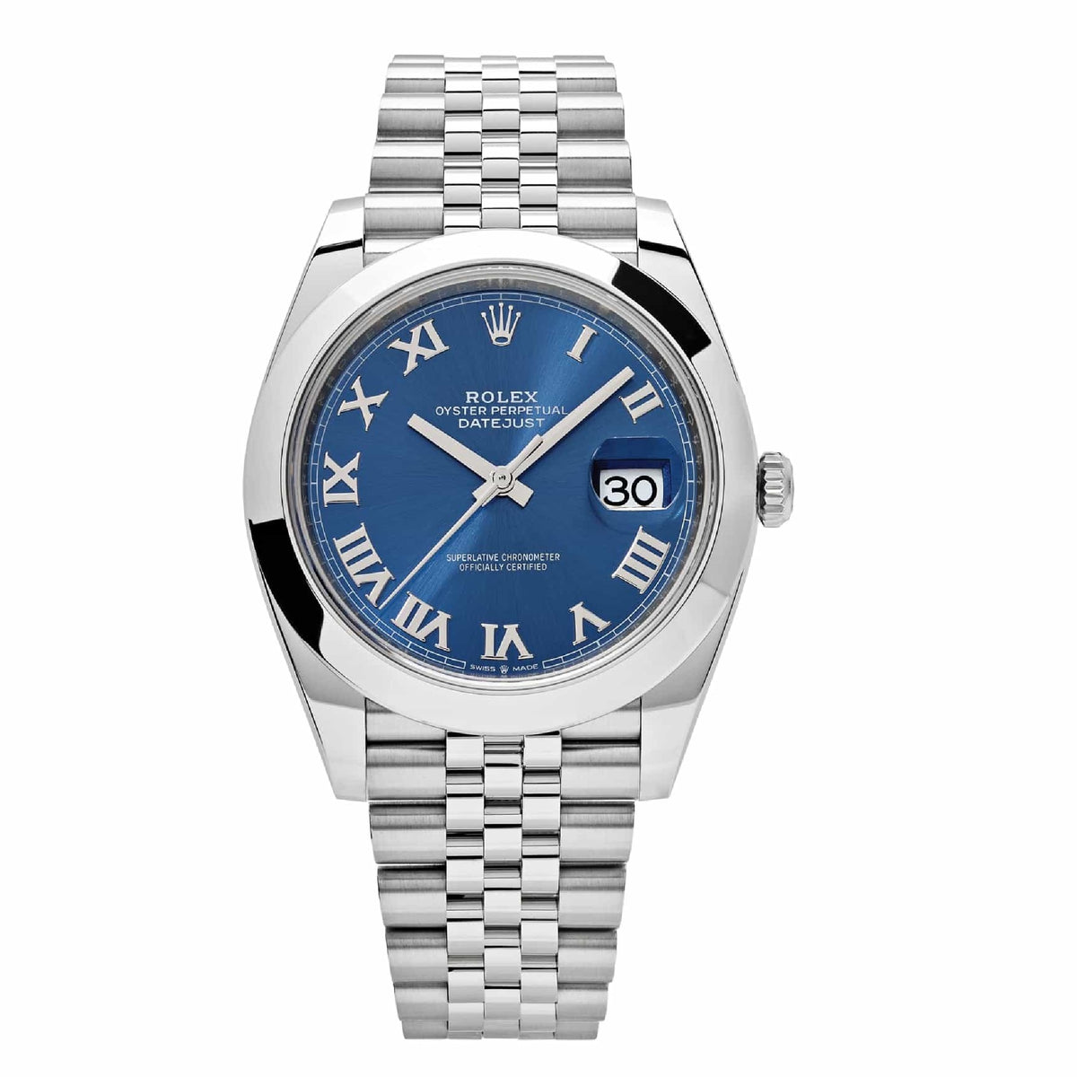 Rolex Datejust 41 Edelstahl Blue Roman Dial Jubilee Bracelet