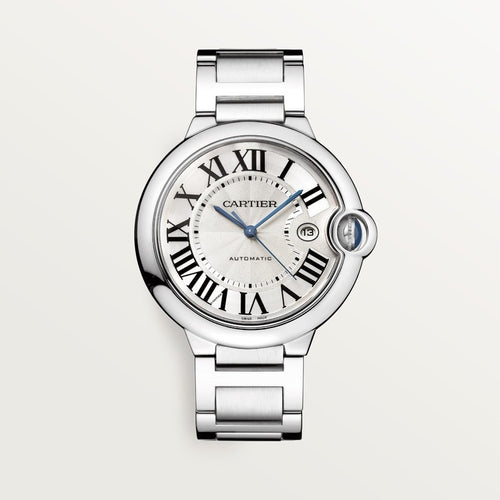 Cartier Ballon Bleu de Cartier Silver guilloché dial 42 mm