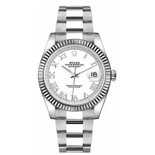 Rolex Datejust 36 18k Weißgold Fluted Bezel -0026