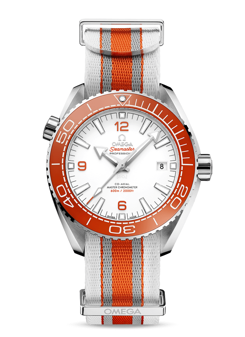 Omega PLANET OCEAN 600M White / Orange 43.5mm