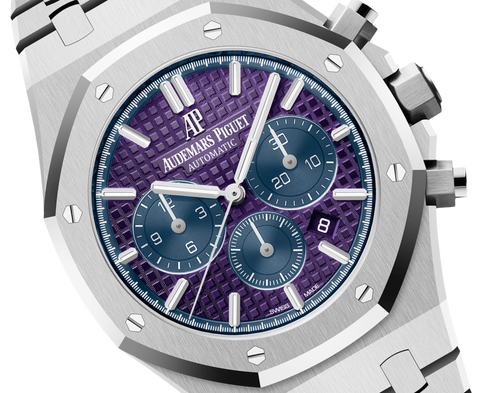 Audemars Piguet ROYAL OAK Plum purple dial CHRONOGRAPH 41mm