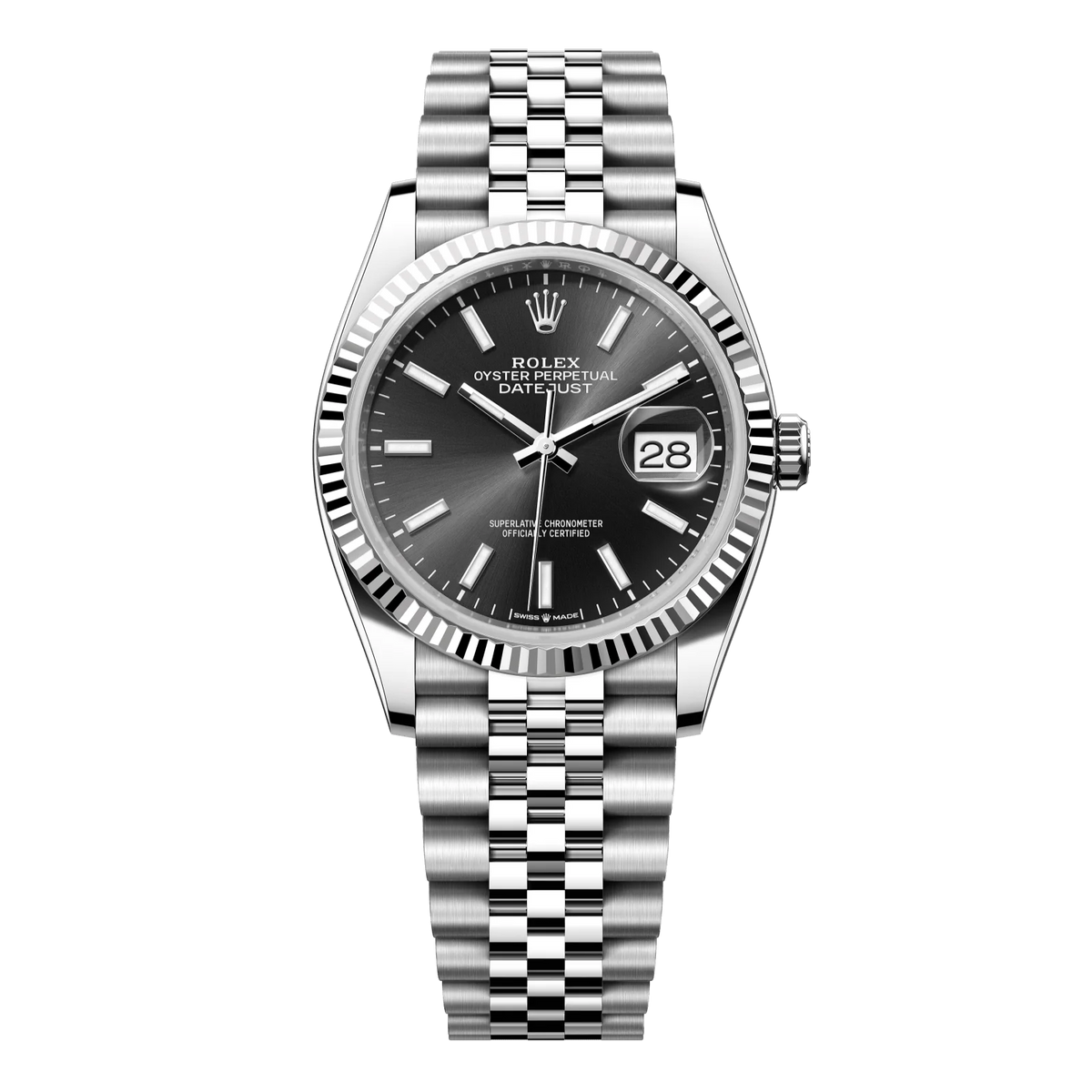 Rolex Datejust 36 Schwarzes Zifferblatt Jubilee Bracelet -0015