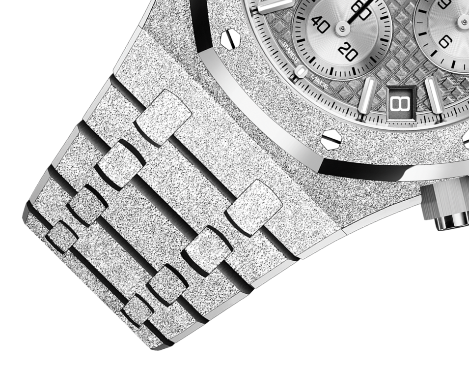 Audemars Piguet ROYAL OAK FROSTED GOLD CHRONOGRAPH Grey Dial 41mm