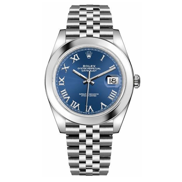 Rolex Datejust 41 Blaues Zifferblatt Jubilee Bracelet -0018