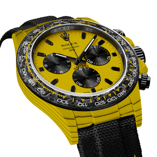 Rolex Daytona Dew Collection CarboQuartz Bumblebee Premium Super Carbon Fiber Customized Edition Cos
