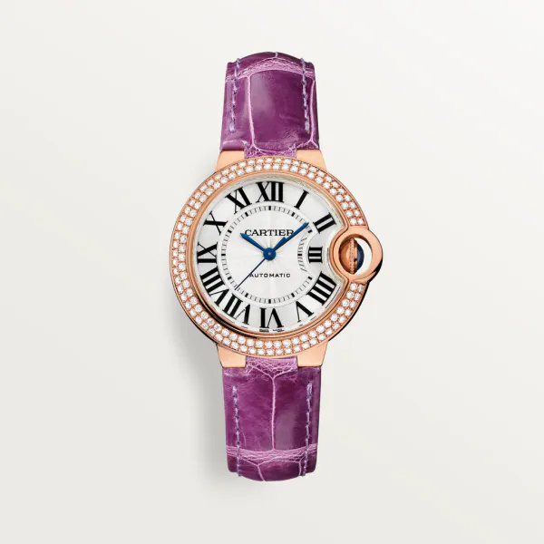 Cartier BALLON BLEU Diamanten Gelbgold 33mm