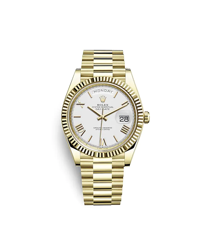 Rolex Day-Date 40 White/18 carat Gelbgold Ø40 mm