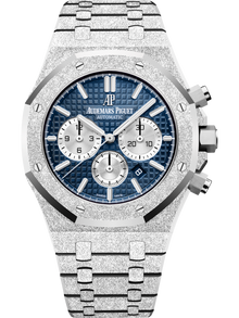 Audemars Piguet ROYAL OAK FROSTED GOLD CHRONOGRAPH Blaues Zifferblatt 41mm