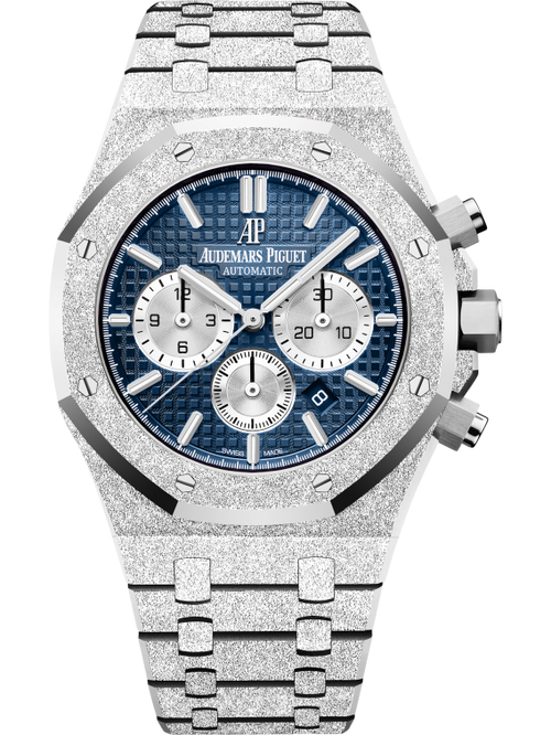Audemars Piguet ROYAL OAK FROSTED GOLD CHRONOGRAPH Blaues Zifferblatt 41mm