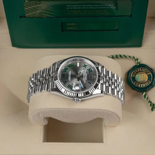 Rolex DATEJUST 41 Oyster, 41 mm, Oystersteel and Weißgold