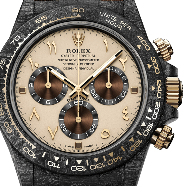 Rolex Daytona Dew Collection Carbon Desert Eagle Arabic Premium Super Carbon Fiber Customized Edition Cos