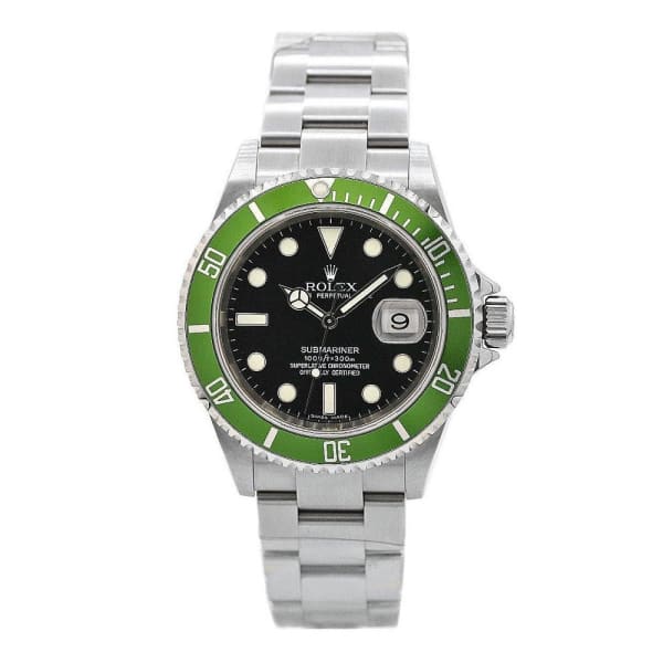 Rolex Submariner Date Kermit Edelstahl Schwarzes Zifferblatt