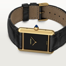 Cartier Tank Louis Cartier Large model Schwarz lacquer dial