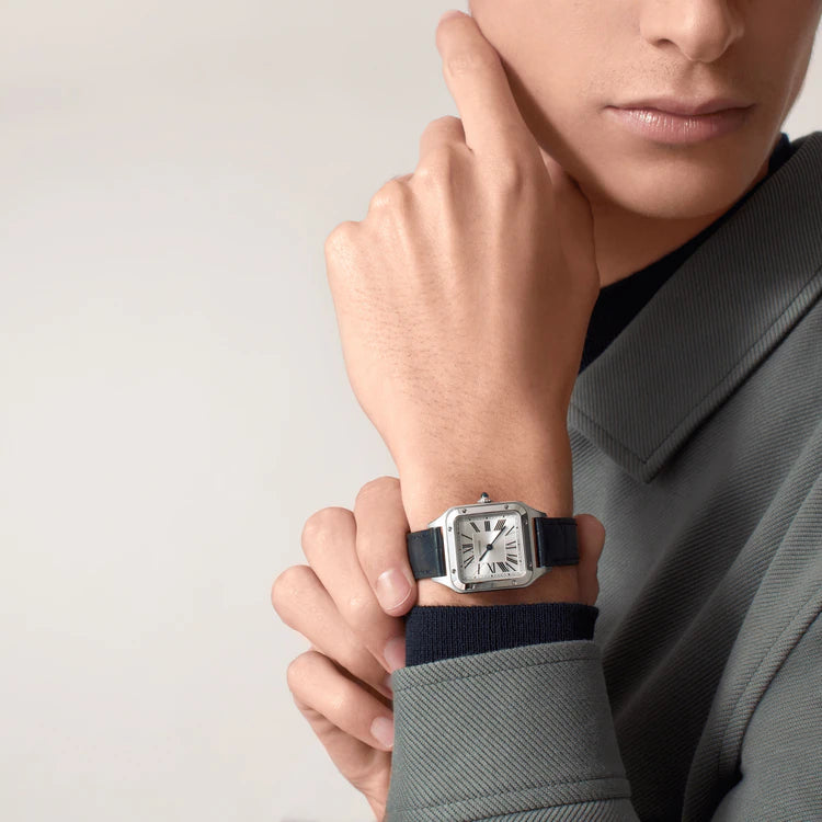Cartier SANTOS-DUMONT Blau Strap 38mm