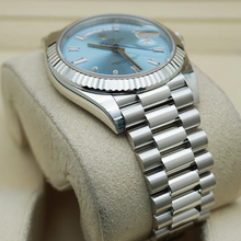 Rolex Day-Date 40 Platinum Ice-Blue Diamanten Dial