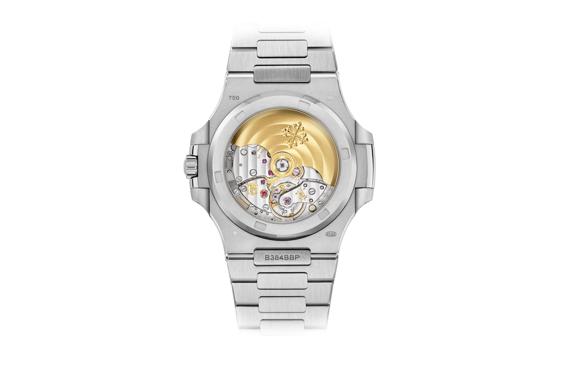 Patek Philippe Nautilus Date, Sweep Seconds , 18k Weißgold and 1,343 Diamanten: ~18.73 ct., 40mm