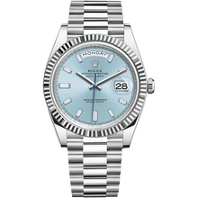Rolex Day-Date 40 Platinum Ice-Blue Diamanten Dial