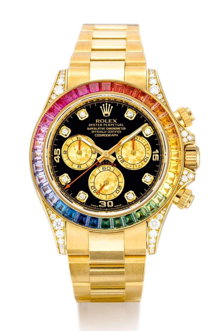 Rolex Daytona Rainbow Diamanten Gelbgold 40mm