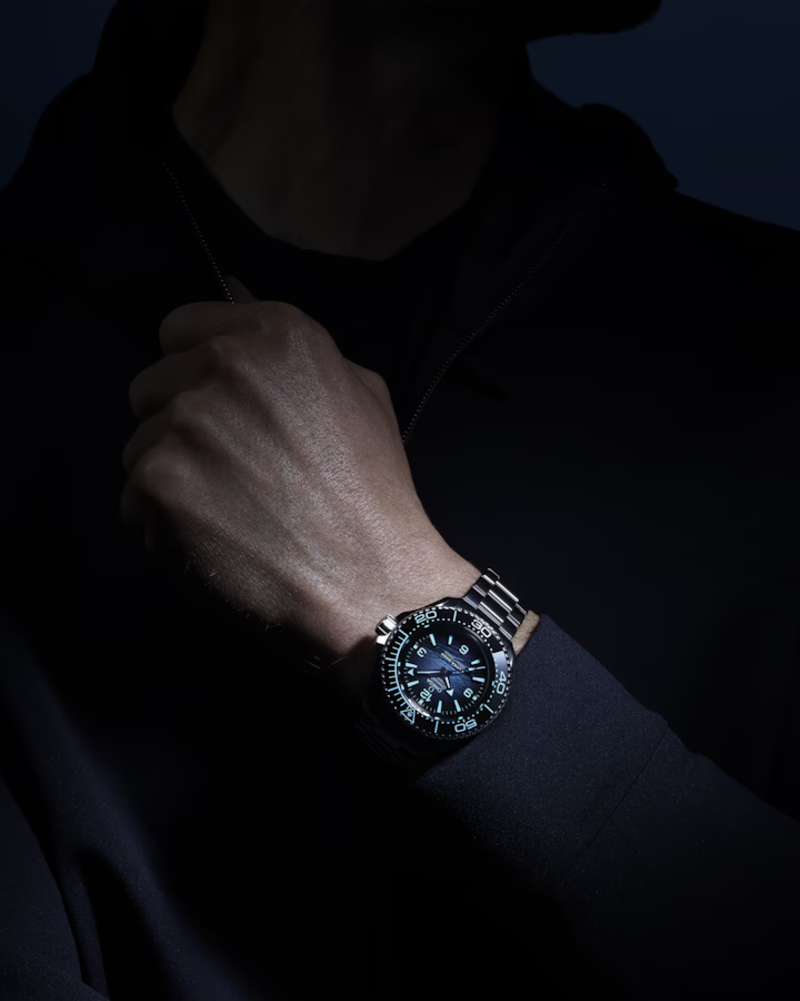 Omega Seamaster Planet Ocean 6000M 45.5 mm, O‑MEGASTEEL on O‑MEGASTEEL
