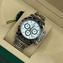 Rolex Cosmograph Daytona Platinum Ice-Blue Diamanten-Set Dial and Chestnut Brown Bezel