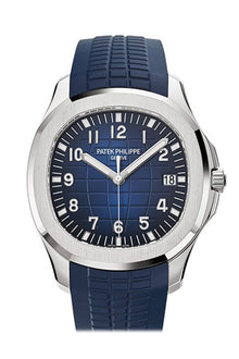 Patek Philippe Aquanaut Blaues Zifferblatt 18K Weißgold 5168G-001
