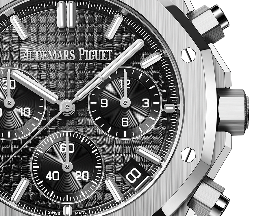 Audemars Piguet ROYAL OAK Schwarzes Zifferblatt CHRONOGRAPH 41mm