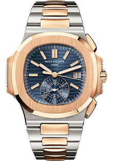 Patek Philippe Nautilus Flyback Chronograph, Date , 18k Roségold and Edelstahl, 40,5 mm