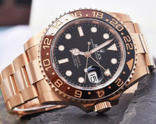 Rolex GMT-Master II 40mm Root Beer Schwarzes Zifferblatt Oyster Bracelet 18k Roségold -0001
